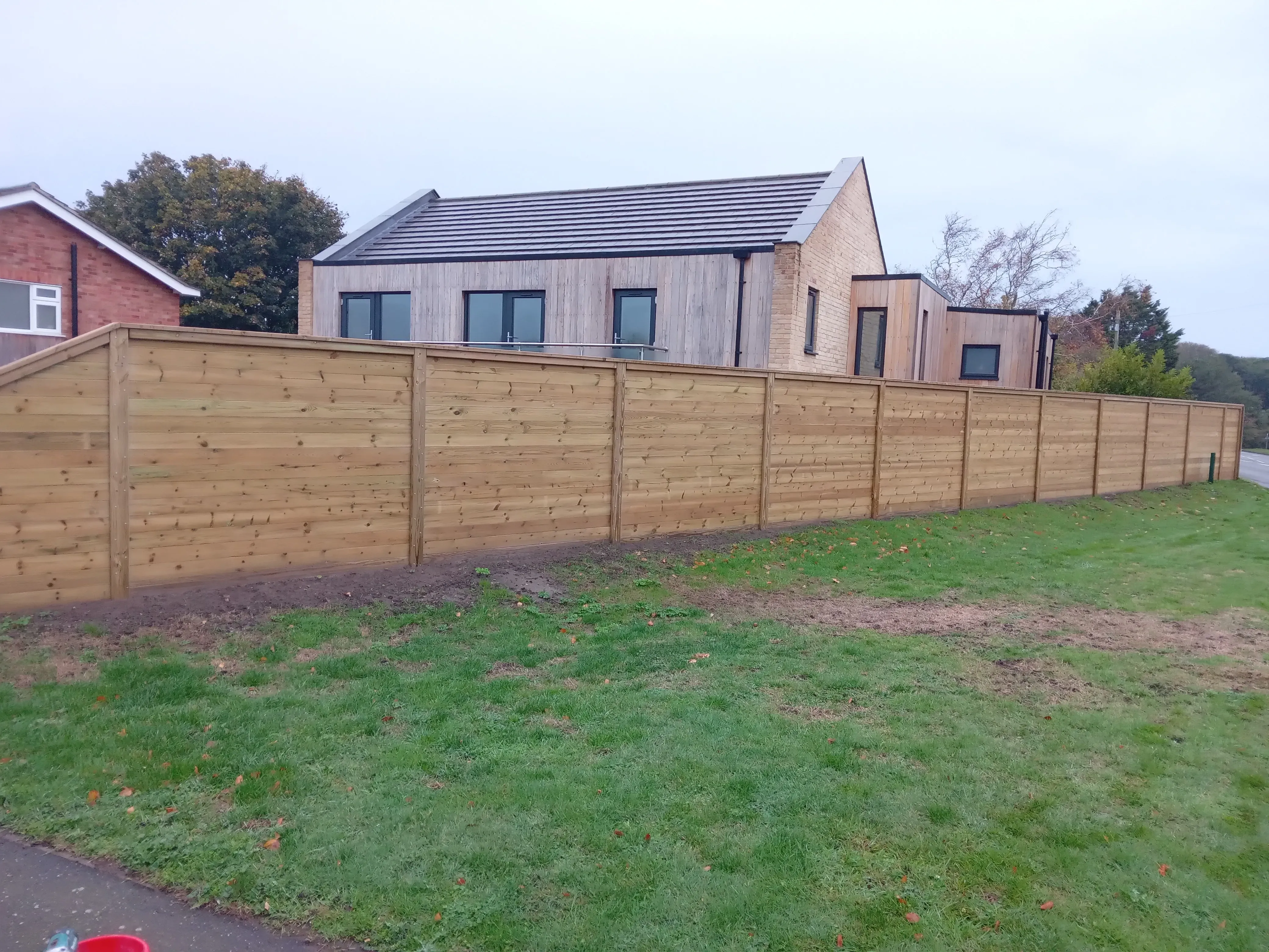 Premium acoustic fence installation