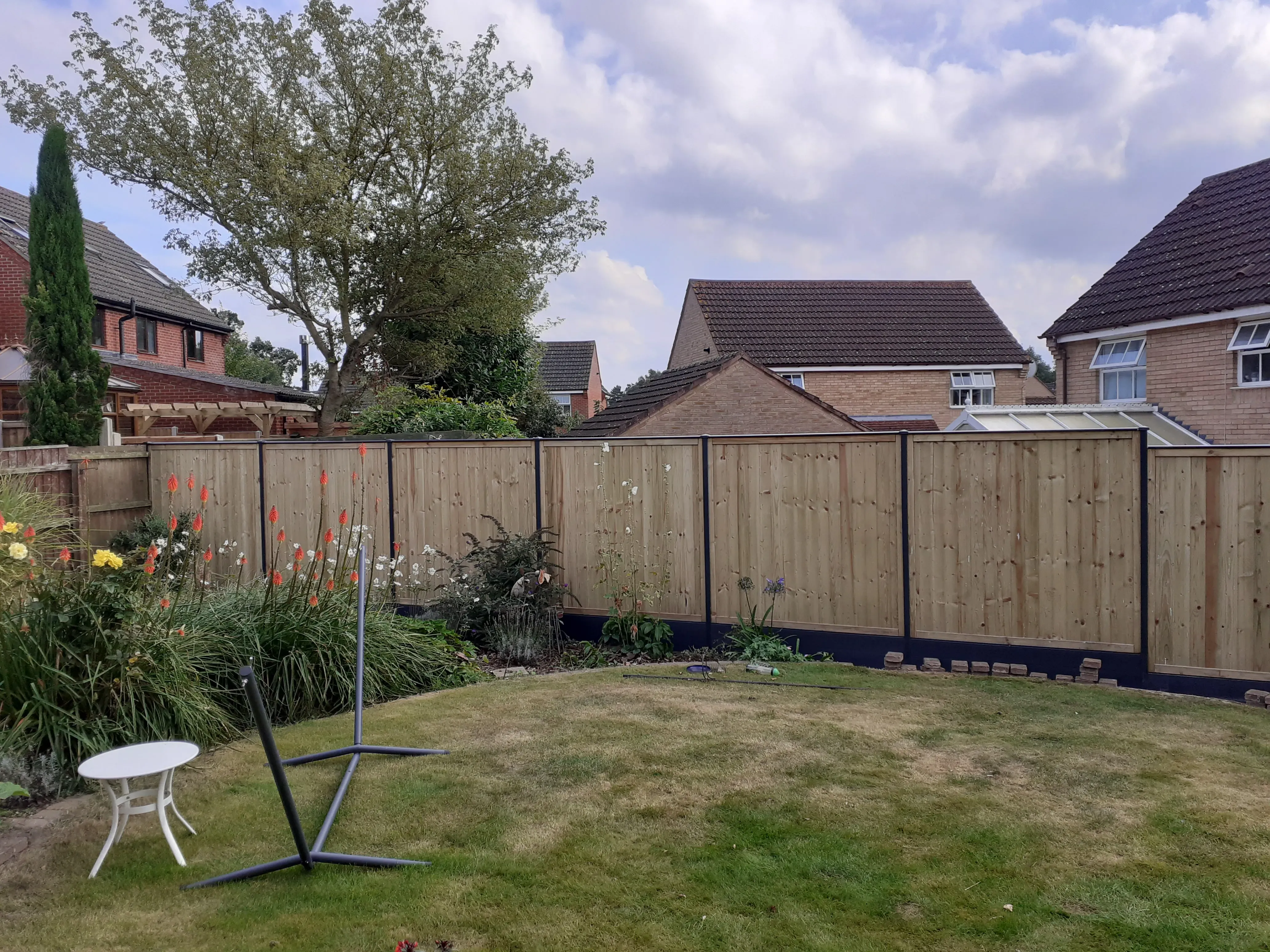 Durable fencing installation