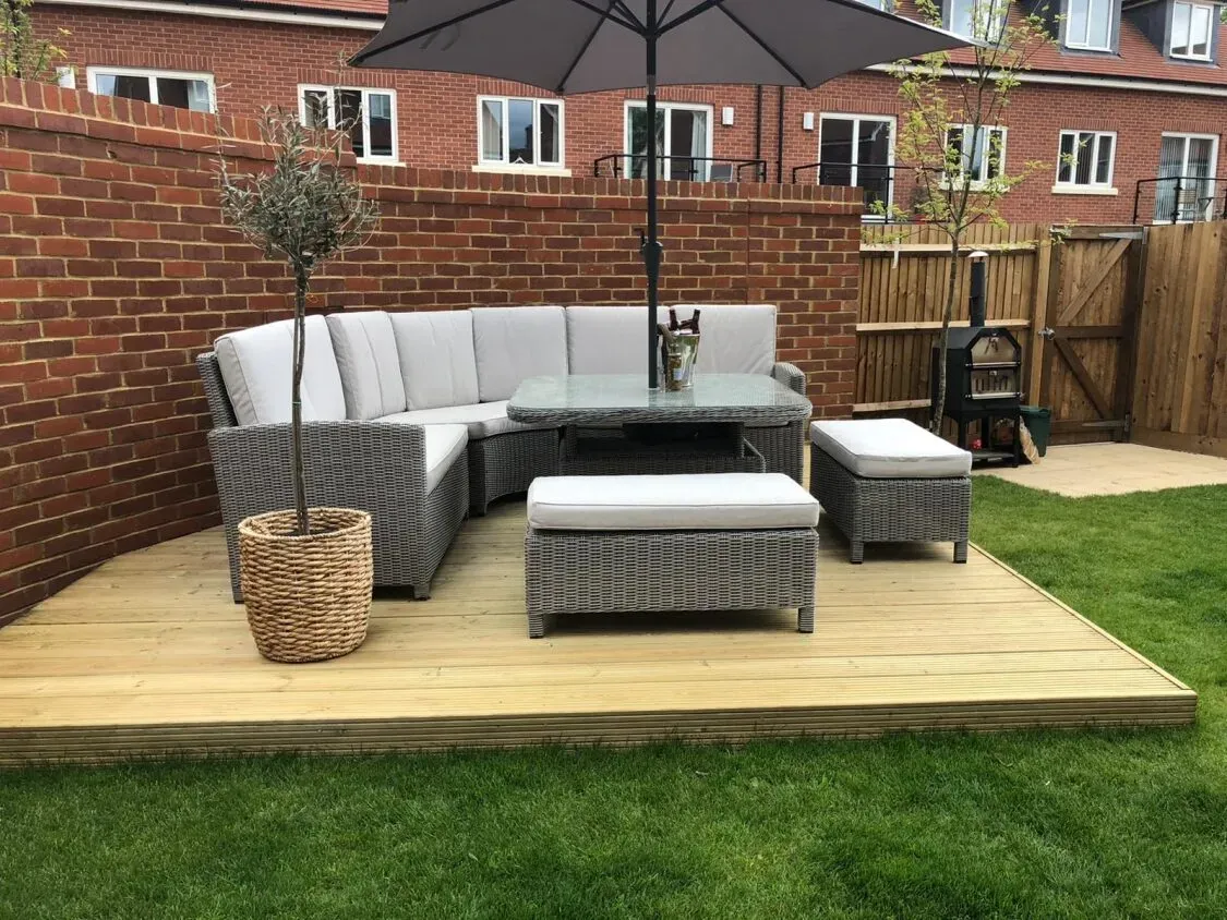 Jacksons timber decking with 25 year guarantee in Norfolk