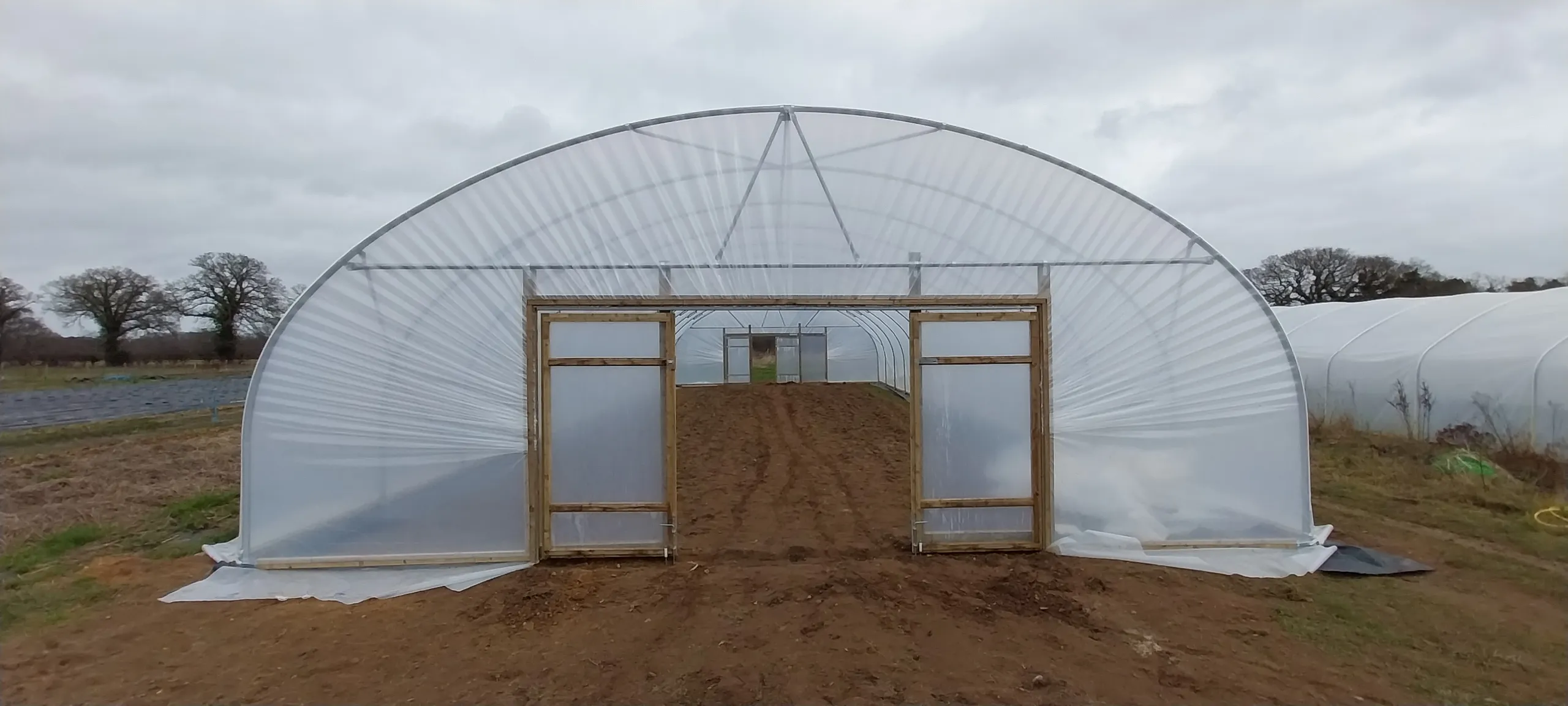 Garden polytunnel structure in Eaton