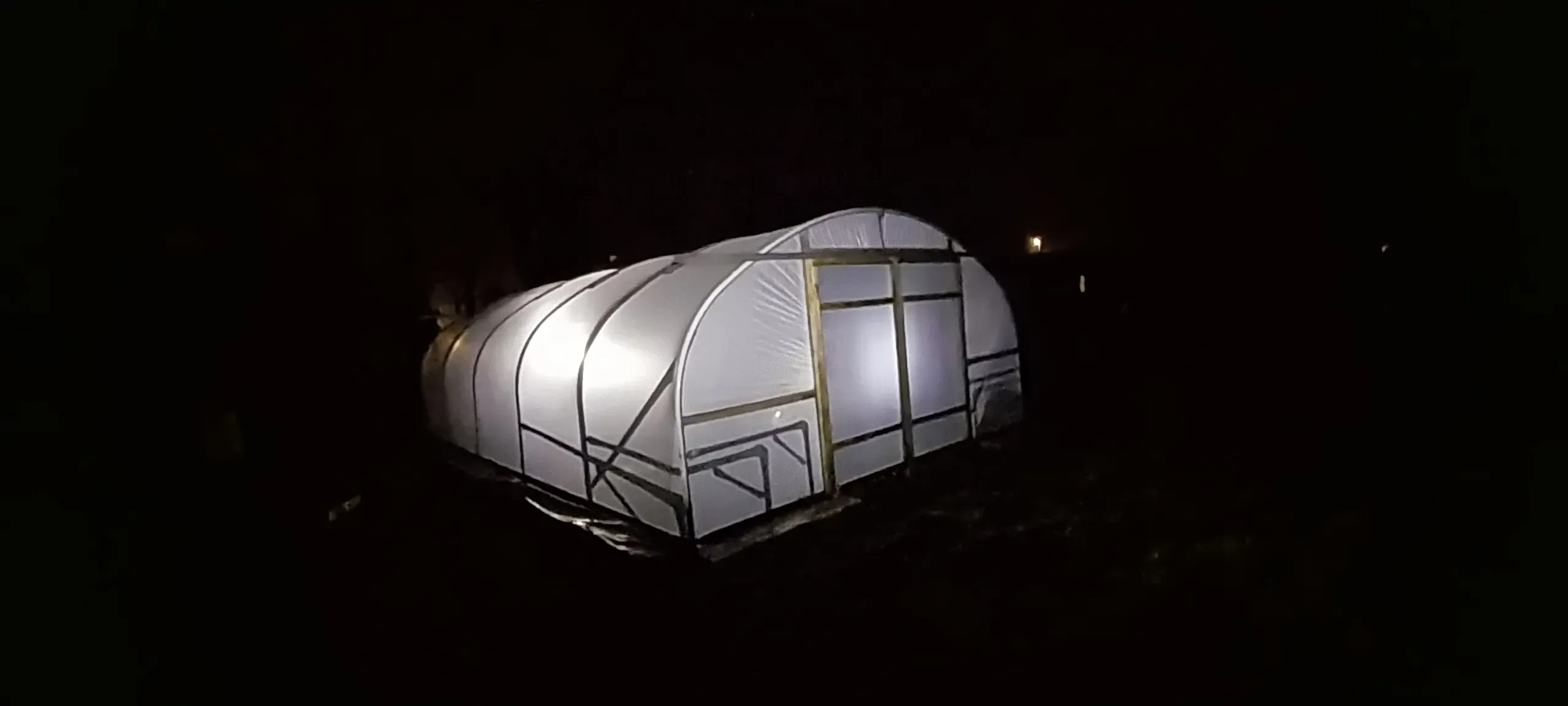 Polytunnel doors and access in Eaton